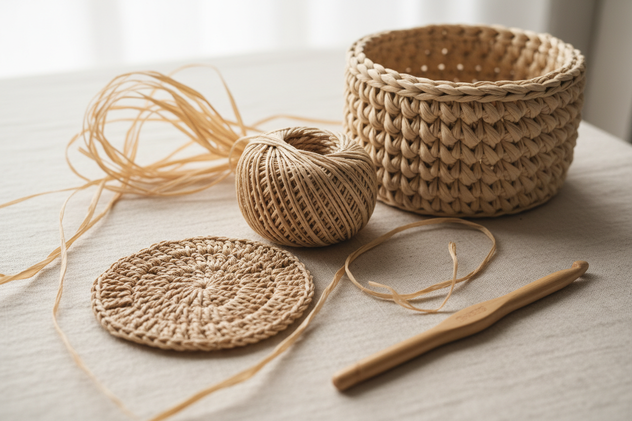 Hero crochet raffia